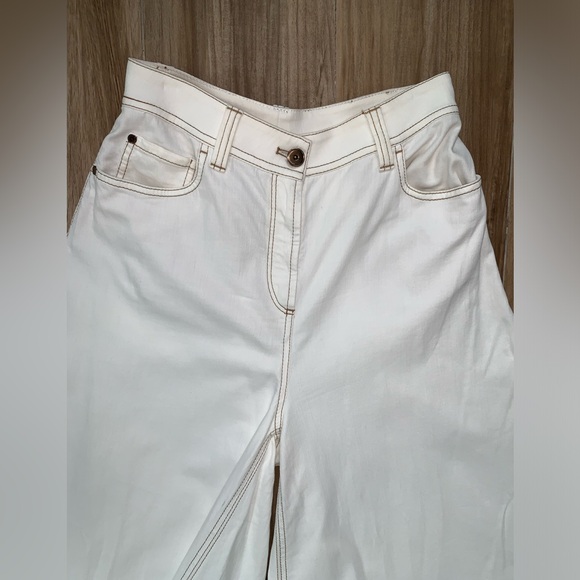 Brunello Cucinelli Womens Pants Wide Leg palazzo Jeans Culottes size 26 - Picture 14 of 14